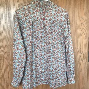 Vintage Prairie floral blouse